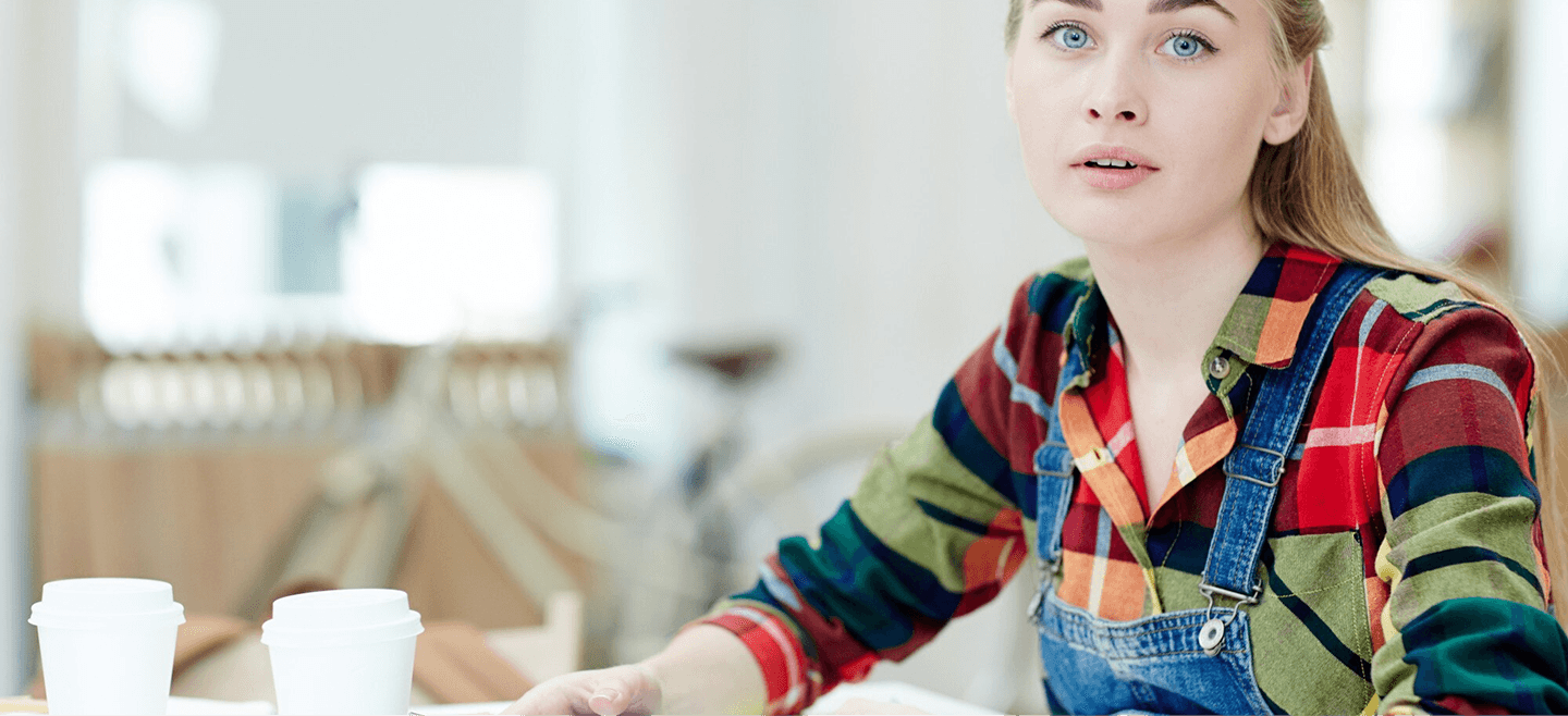 High school students in classroom